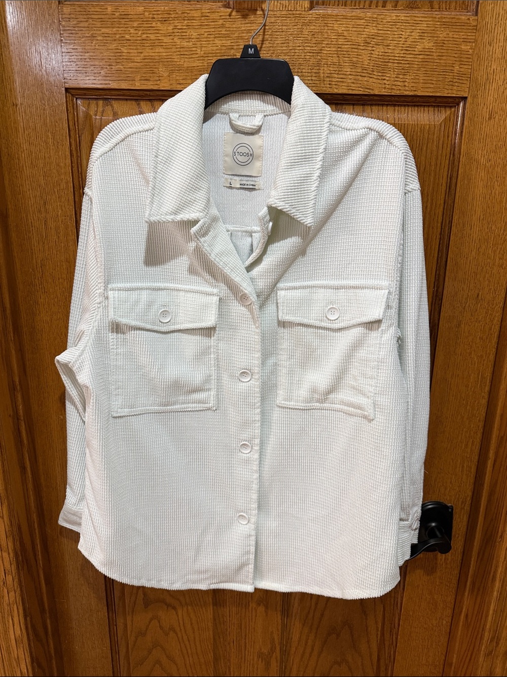 Stoosh corduroy shirt.  Size L